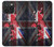 W2936 UK British Flag Map Hard Case and Leather Flip Case For iPhone 15 Pro Max