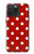 W2951 Red Polka Dots Hard Case and Leather Flip Case For iPhone 15 Pro Max