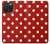 W2951 Red Polka Dots Hard Case and Leather Flip Case For iPhone 15 Pro Max