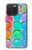 W3235 Watercolor Mixing Hard Case and Leather Flip Case For iPhone 15 Pro Max