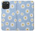 W3681 Daisy Flowers Pattern Hard Case and Leather Flip Case For iPhone 15 Pro Max