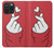 W3701 Mini Heart Love Sign Hard Case and Leather Flip Case For iPhone 15 Pro Max