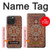 W3813 Persian Carpet Rug Pattern Hard Case and Leather Flip Case For iPhone 15 Pro Max