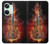 W0864 Fire Violin Hard Case and Leather Flip Case For OnePlus Nord 3