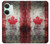 W2490 Canada Maple Leaf Flag Texture Hard Case and Leather Flip Case For OnePlus Nord 3