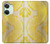 W2713 Yellow Snake Skin Graphic Printed Hard Case and Leather Flip Case For OnePlus Nord 3