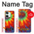 W2985 Colorful Tie Dye Texture Hard Case and Leather Flip Case For OnePlus Nord 3