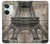 W3416 Eiffel Tower Blueprint Hard Case and Leather Flip Case For OnePlus Nord 3