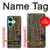 W0598 Wood Graphic Printed Hard Case and Leather Flip Case For OnePlus Nord CE3