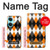 W3421 Black Orange White Argyle Plaid Hard Case and Leather Flip Case For OnePlus Nord CE3