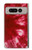 W2480 Tie Dye Red Hard Case and Leather Flip Case For Google Pixel Fold