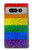 W2683 Rainbow LGBT Pride Flag Hard Case and Leather Flip Case For Google Pixel Fold