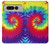 W2884 Tie Dye Swirl Color Hard Case and Leather Flip Case For Google Pixel Fold