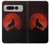 W2955 Wolf Howling Red Moon Hard Case and Leather Flip Case For Google Pixel Fold