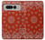 W3355 Bandana Red Pattern Hard Case and Leather Flip Case For Google Pixel Fold