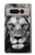 W3372 Lion Face Hard Case and Leather Flip Case For Google Pixel Fold