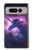 W3538 Unicorn Galaxy Hard Case and Leather Flip Case For Google Pixel Fold