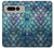 W3809 Mermaid Fish Scale Hard Case and Leather Flip Case For Google Pixel Fold