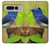 W3839 Bluebird of Happiness Blue Bird Hard Case and Leather Flip Case For Google Pixel Fold