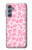 W2213 Pink Leopard Pattern Hard Case and Leather Flip Case For Samsung Galaxy M34 5G