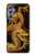 W2804 Chinese Gold Dragon Printed Hard Case and Leather Flip Case For Samsung Galaxy M34 5G