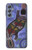 W3387 Platypus Australian Aboriginal Art Hard Case and Leather Flip Case For Samsung Galaxy M34 5G