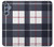 W3452 Plaid Fabric Pattern Hard Case and Leather Flip Case For Samsung Galaxy M34 5G