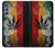 W3890 Reggae Rasta Flag Smoke Hard Case and Leather Flip Case For Samsung Galaxy M34 5G