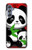 W3929 Cute Panda Eating Bamboo Hard Case and Leather Flip Case For Samsung Galaxy M34 5G