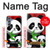 W3929 Cute Panda Eating Bamboo Hard Case and Leather Flip Case For Samsung Galaxy M34 5G