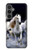 W0246 White Horse Hard Case and Leather Flip Case For Samsung Galaxy S23 FE