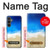 W0912 Relax Beach Hard Case and Leather Flip Case For Samsung Galaxy S23 FE