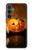 W1083 Pumpkin Spider Candles Halloween Hard Case and Leather Flip Case For Samsung Galaxy S23 FE