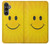 W1146 Yellow Sun Smile Hard Case and Leather Flip Case For Samsung Galaxy S23 FE