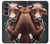 W1271 Crazy Cow Hard Case and Leather Flip Case For Samsung Galaxy S23 FE