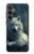 W1516 White Wolf Hard Case and Leather Flip Case For Samsung Galaxy S23 FE