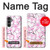 W1972 Sakura Cherry Blossoms Hard Case and Leather Flip Case For Samsung Galaxy S23 FE