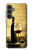 W2042 A Grape Vineyard Grapes Bottle Red Wine Hard Case and Leather Flip Case For Samsung Galaxy S23 FE