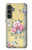 W2229 Vintage Flowers Hard Case and Leather Flip Case For Samsung Galaxy S23 FE