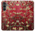 W2414 Red Blossoming Almond Tree Van Gogh Hard Case and Leather Flip Case For Samsung Galaxy S23 FE