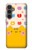 W2442 Cute Cat Cartoon Funny Hard Case and Leather Flip Case For Samsung Galaxy S23 FE