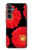 W2478 Red Daisy flower Hard Case and Leather Flip Case For Samsung Galaxy S23 FE