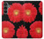 W2478 Red Daisy flower Hard Case and Leather Flip Case For Samsung Galaxy S23 FE