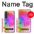 W2488 Tie Dye Color Hard Case and Leather Flip Case For Samsung Galaxy S23 FE