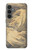 W2680 Japan Art Obi With Stylized Waves Hard Case and Leather Flip Case For Samsung Galaxy S23 FE