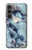 W2689 Blue Marble Texture Graphic Printed Hard Case and Leather Flip Case For Samsung Galaxy S23 FE