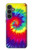 W2884 Tie Dye Swirl Color Hard Case and Leather Flip Case For Samsung Galaxy S23 FE