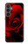 W2898 Red Rose Hard Case and Leather Flip Case For Samsung Galaxy S23 FE