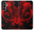 W2898 Red Rose Hard Case and Leather Flip Case For Samsung Galaxy S23 FE