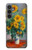 W2937 Claude Monet Bouquet of Sunflowers Hard Case and Leather Flip Case For Samsung Galaxy S23 FE